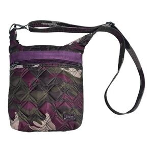 Lug Skipper Women's Handbag Purse Quilted Camouflage Berry Crossbody Bag RFID
